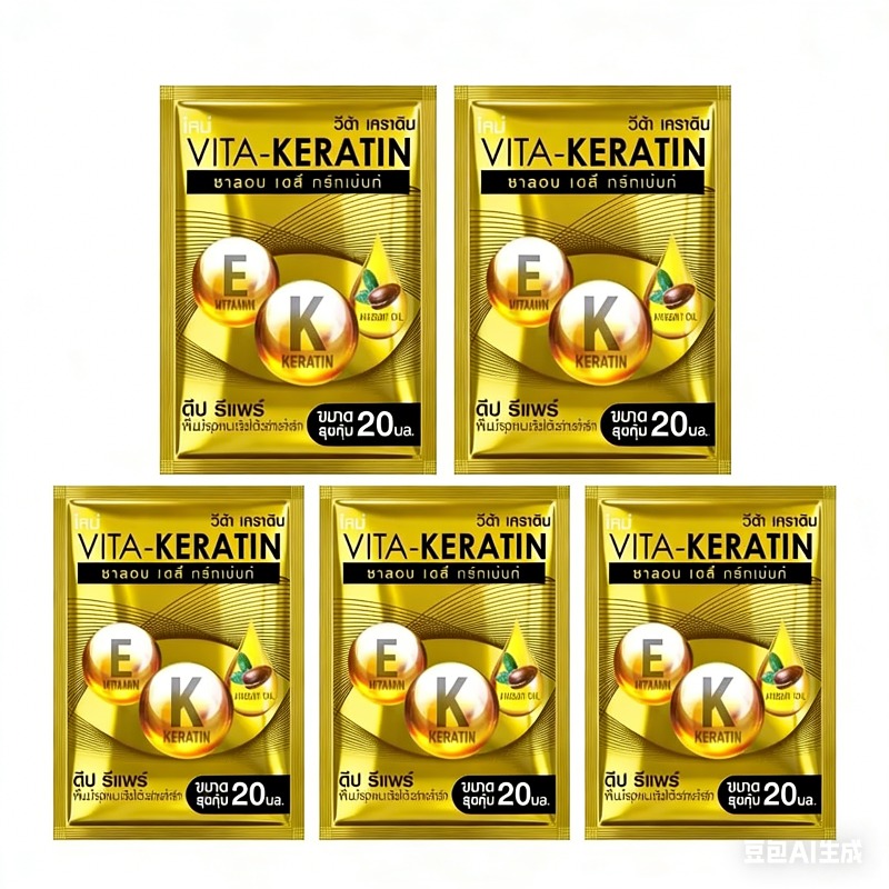Keratin Treatment Set - Thai Vita Keratin Repair Conditioner &