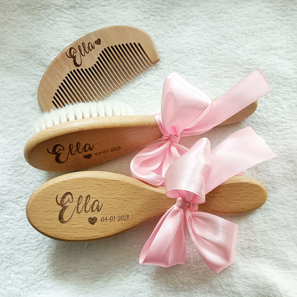 Custom Name Baby Bathing Comb  - Hair Care Names 评论和价格