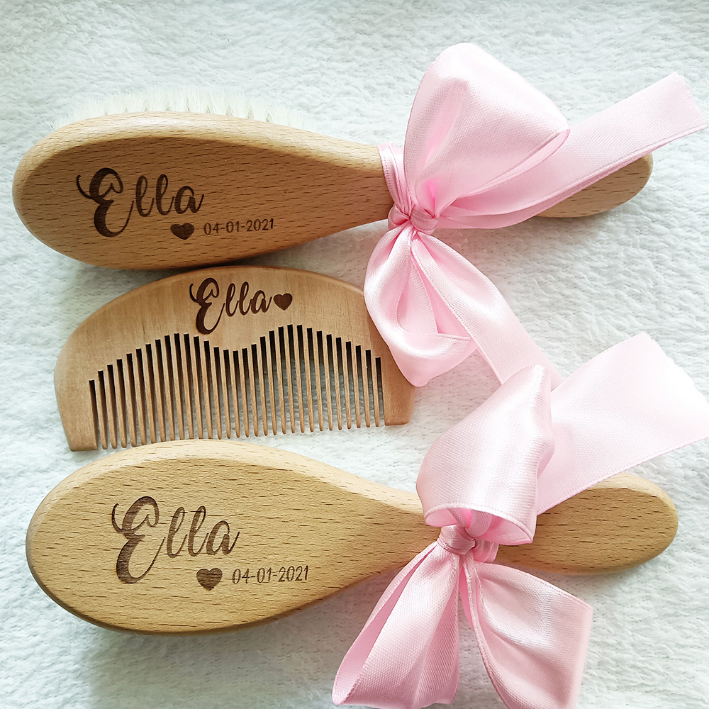 Custom Name Baby Bathing Comb  - Hair Care Names 评论和价格