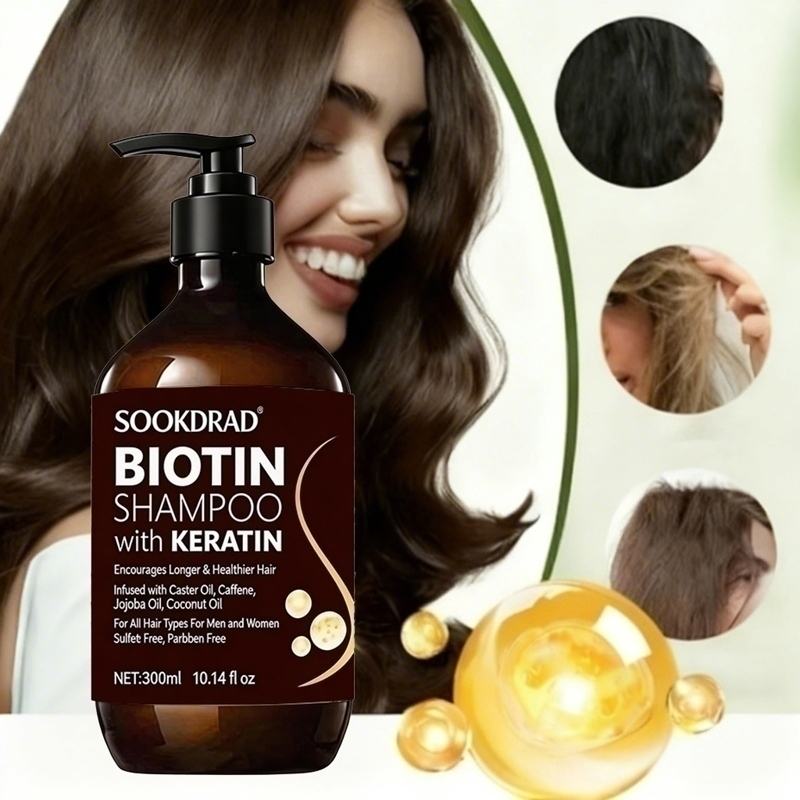 Biotin Keratin Hair Shampoo, L - Hair Care Keratin Shampoo 评论和价格