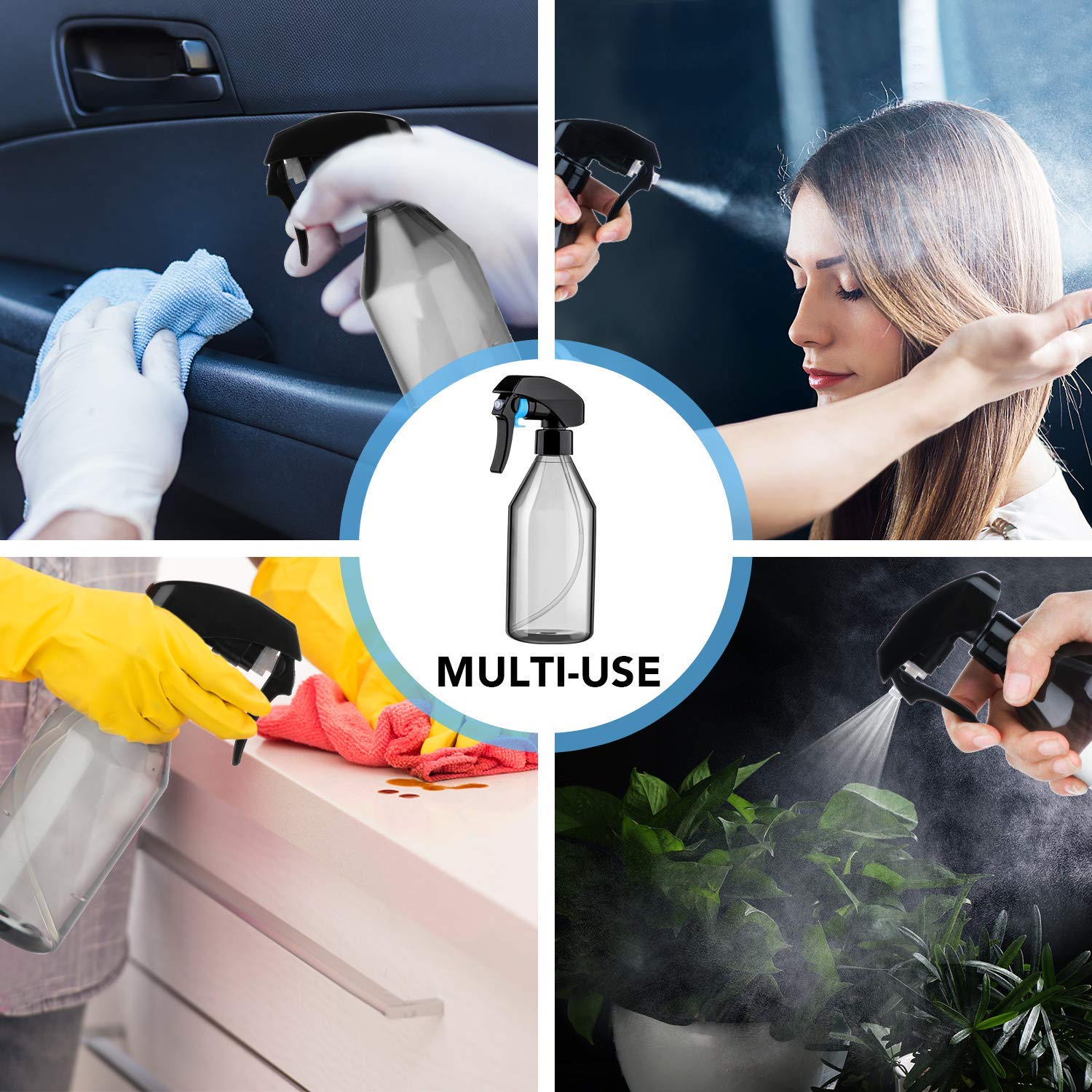 3Pack Spray Bottle, 10oz Plast - Hair Care Or Haircare 评论和价格