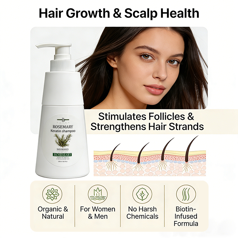 200ml Natural Rosemary Shampoo - Hair Care Keratin Shampoo 评论和价格