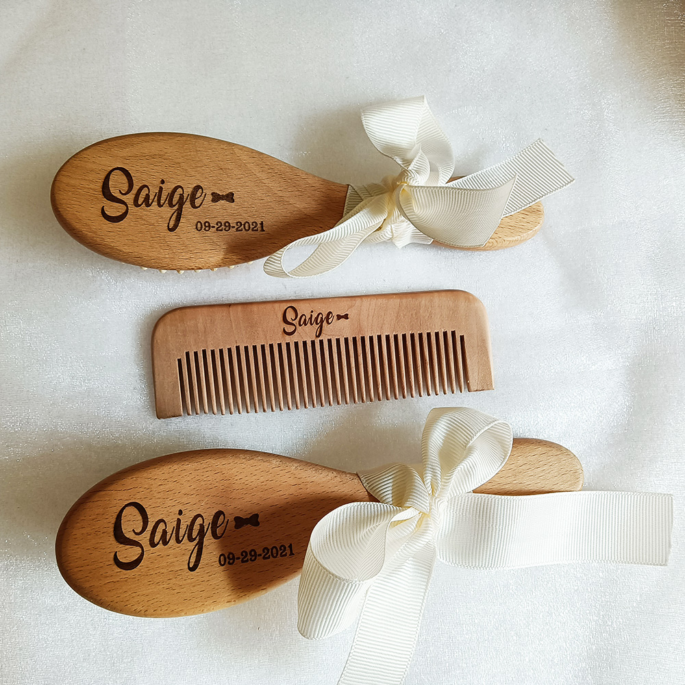 Custom Name Baby Bathing Comb  - Hair Care Names 评论和价格
