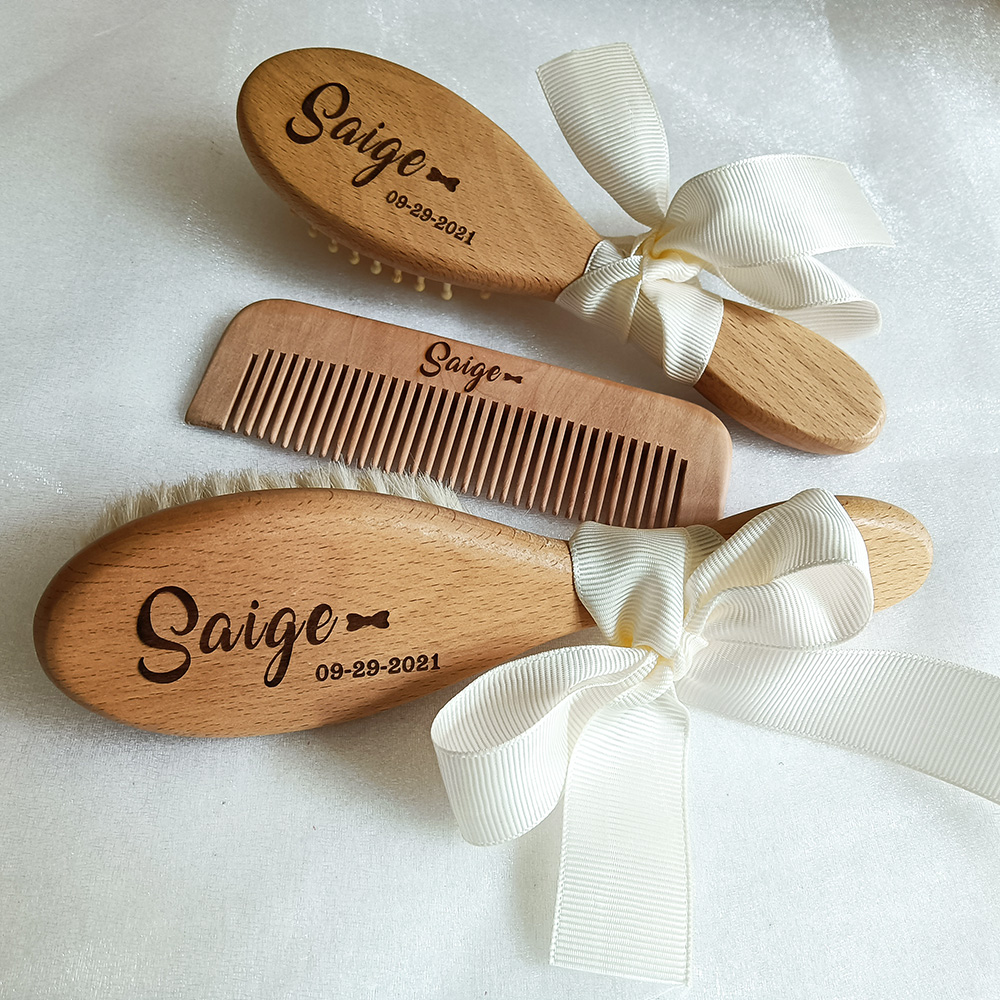 Custom Name Baby Bathing Comb  - Hair Care Names 评论和价格