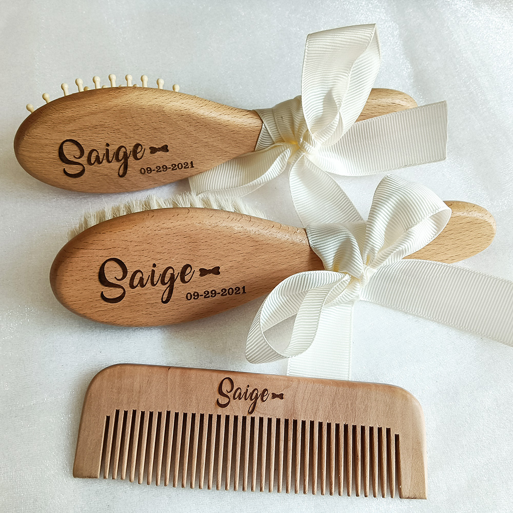 Custom Name Baby Bathing Comb  - Hair Care Names 评论和价格