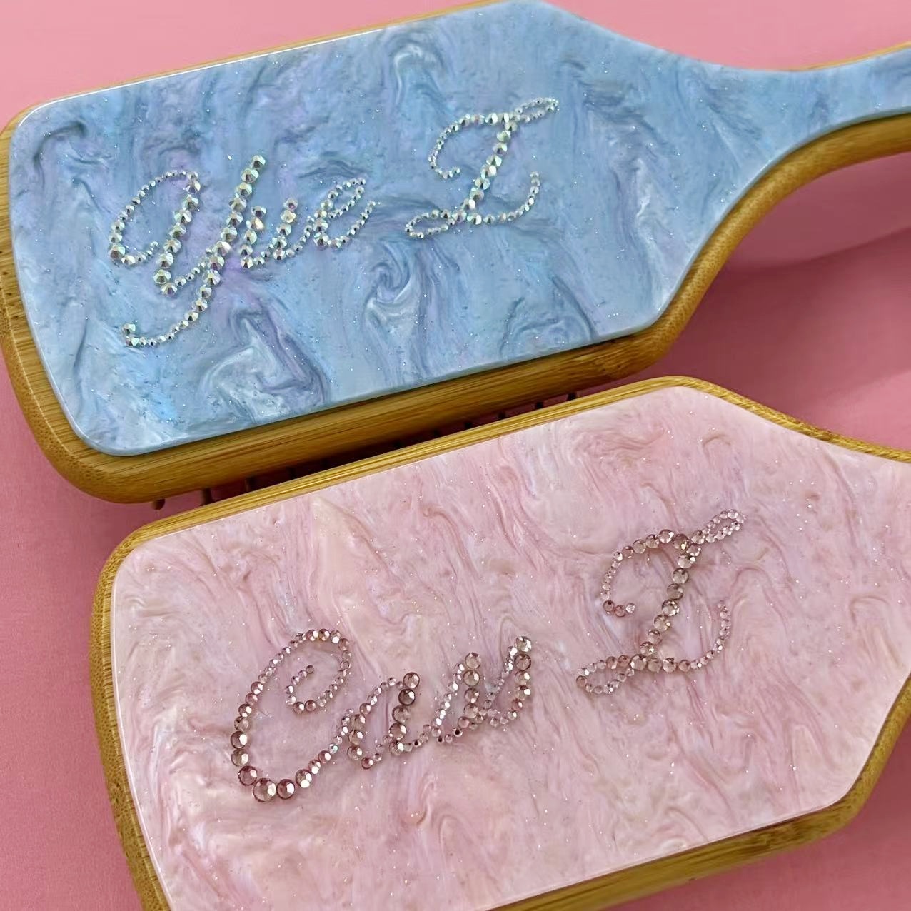 Rhinestone Name Hair Brush Per - Hair Care Names 评论和价格