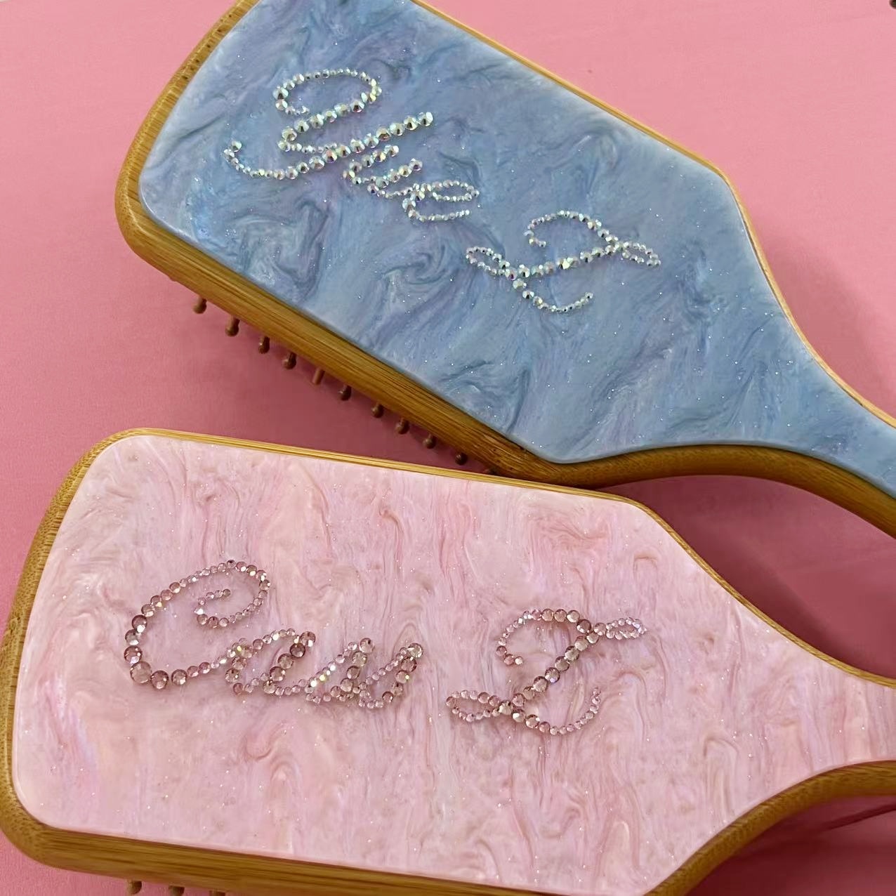 Rhinestone Name Hair Brush Per - Hair Care Names 评论和价格